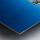 Church of Saint Etienne le Vieux stands in ruins in Caen France Metal print