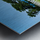 Grave markers at Normandy American Cemetery in Colleville sur Me Metal print