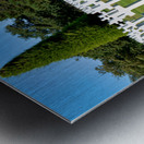 Grave markers at Normandy American Cemetery in Colleville sur Me Metal print