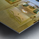 Visit to Monets house in Giverny Normandy with bright room dec Metal print