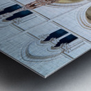 Collegiale Saint Martin church in Chablis Burgundy France Metal print