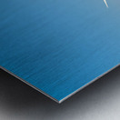 Wind power plant is located in Bourgogne France during clear da Metal print