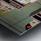 MTR ticket machines for tourists in Hong Kong at station Metal print