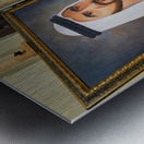 Middle Eastern art fills an art gallery in Dubai UAE Metal print