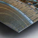 Luxury shopping mall in Dubai with designer stores and cafe Metal print