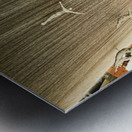 Diving sculptures at Dubai Malls waterfall showcase unique art Metal print