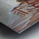 Ornate Middle Eastern interior with chandeliers in Dubai UAE Metal print