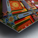 Festive decorations in Chinese themed indoor setting in Dubai Metal print