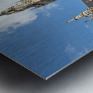 Visitors exploring Marienplatz near Munich Town Hall in Bavaria Metal print