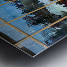 Restaurant offers view of snow activities at indoor park in Duba Metal print