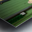 Cheese display at Viktualienmarkt in Munich Germany Metal print