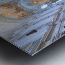 People explore the interior of St Metal print