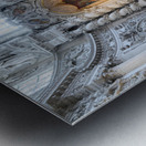 Interior view of Theatinerkirche in Munich with altar and sculpt Metal print