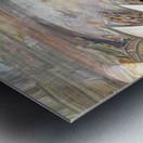 Grand baroque library with painted ceilings and countless books. Metal print