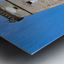 Historic Prague Astronomical Clock on Old Town Hall Tower. Metal print