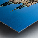 Pragues Old Town Square with St. Nicholas Church and Jan Hus Mo Metal print