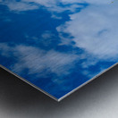 Crowded Old Town Square Prague featuring Týn Church. Metal print