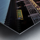 Incense offered at a Chinese temple courtyard in Shanghai Metal print