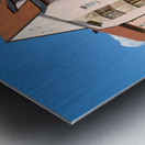 Outdoor dining at restaurants along the Romantic Road in Bavaria Metal print