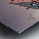 Streets of Fussen on the Romantic Road at dusk Metal print