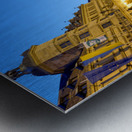 Market square at sunset in Rothenburg ob der Tauber Germany Metal print