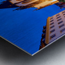 Wurzburg at dusk with Marienkapelle and Falcon House in view Metal print