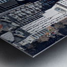 View of Auckland city and Aotea Square from above New Zealand Metal print