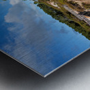 Views of devils bath in waiotapu thermal wonderland rotorua Metal print