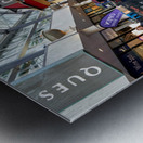 Sightseeing tram in Christchurch New Zealand for city tour Metal print