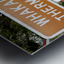 Whakarewarewa thermal village entrance in Rotorua New Zealand Metal print