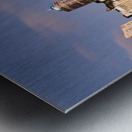 Auckland skyline with buildings and Sky Tower during evening Metal print