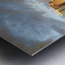 Auckland skyline at sunset from Viaduct Harbour Metal print