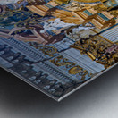 Visitors at the altar of Church of St. Ignatius of Loyola in Rom Metal print