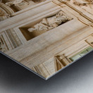 Visitors gather at Trevi Fountain in Rome Lazio Italy during the Metal print