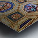 Exploring frescoes in the Raphael rooms at Vatican Museums Metal print