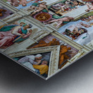 Michelangelo ceiling painting at Vatican Museums in Rome Metal print