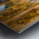 Marble statue inside the Great Hall of Colonna Art Gallery in Ro Metal print