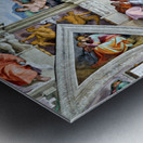 Famous ceiling of Sistine Chapel in Vatican Museums in Rome Metal print