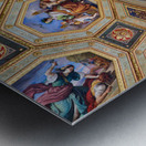 Frescoes in the raphael rooms at vatican museums in rome Metal print