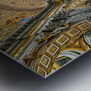 Visit to Saint Peters Basilica in Rome with Berninis baldacchi Metal print