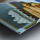 Baker working in the souq of the old city in Jerusalem Israel Metal print