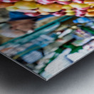 Fresh fruit stall in old city of Jerusalem filled with colorful  Metal print