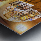 Exploring the cardo in the jewish quarter of jerusalem Metal print