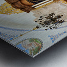 Hurva Synagogue in Jerusalem with visitors and a Torah Ark Metal print
