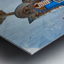 Memorial synagogue at Yad Vashem for Holocaust victims Metal print