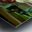 Local vendor sells fresh produce in Mahane Yehuda Market Metal print