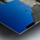 View of the west bank separation wall in Bethlehem with graffiti Metal print