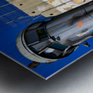 Wall and artwork near a guard tower in Bethlehem Jerusalem Metal print