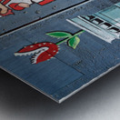 Art on the west bank separation wall in Bethlehem Jerusalem Metal print