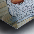 West Bank separation wall covered in art in Bethlehem Jerusalem Metal print